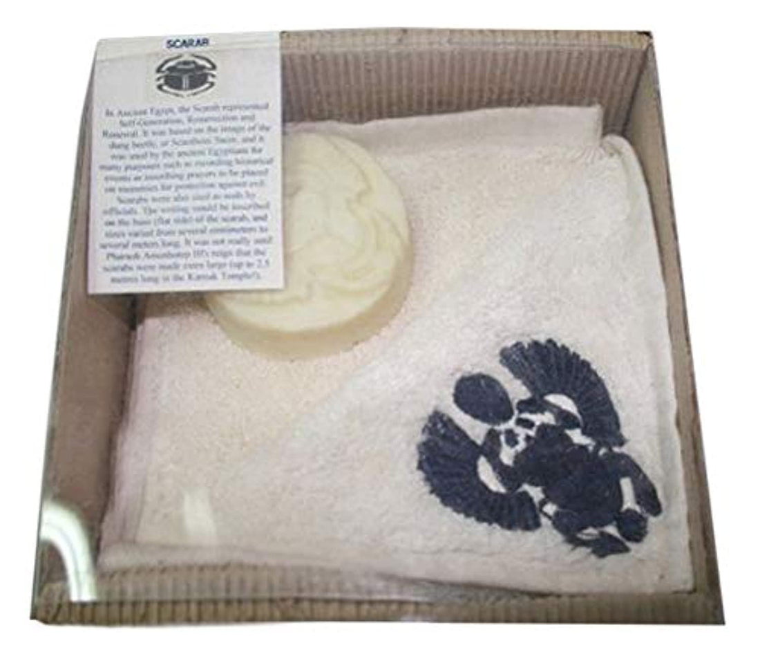 Nefertari Scarab Package with Towel with Scarab Embroideries