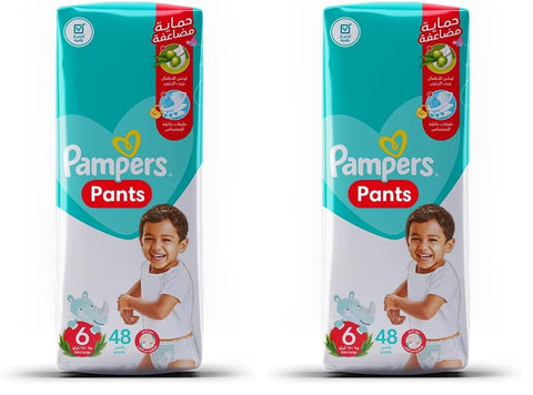Pampers Pants diapers, Size 6, 16+ Kg, 48 diapers (Pack of 2)