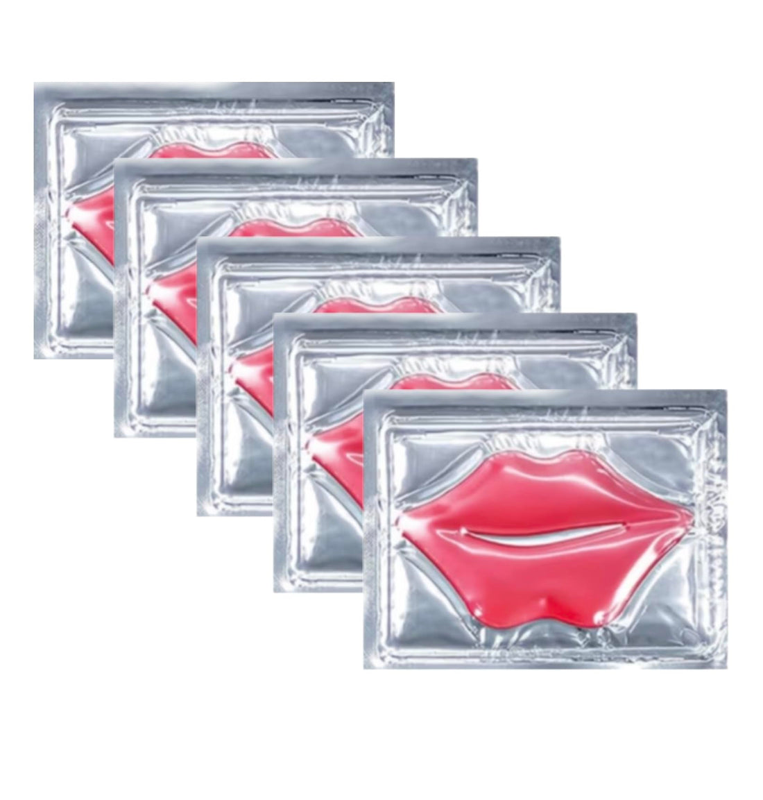 Instant Lip Filler Patches with 400 Dissolving Micro-Darts - Lip Plumping Mask with Collagen, Hyaluronic Acid & Aloe Vera for Intense Hydration, Volume & Smoothing – 5 pieces