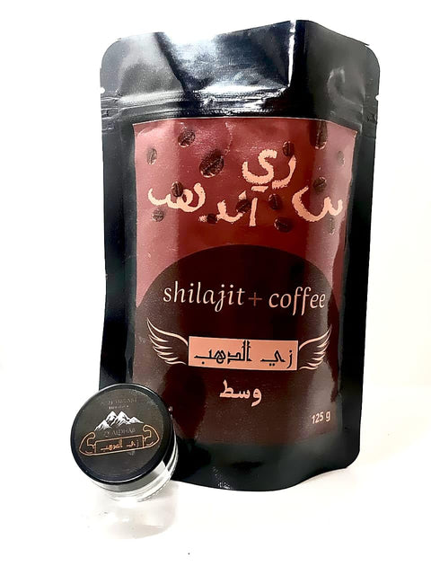Coffee with S hilajit Himalayan powder Pack (125, Medium)