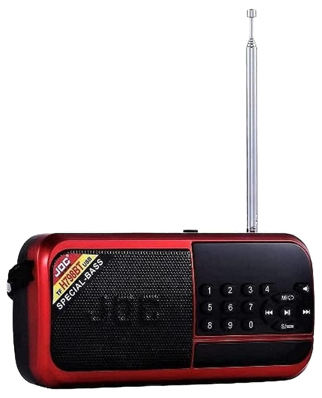 Generic Joc Portable Digital FM Radio, Battery Operated Analog + Bluetooth With Strong 3D Sound and Excellent Signal Model-H798BT