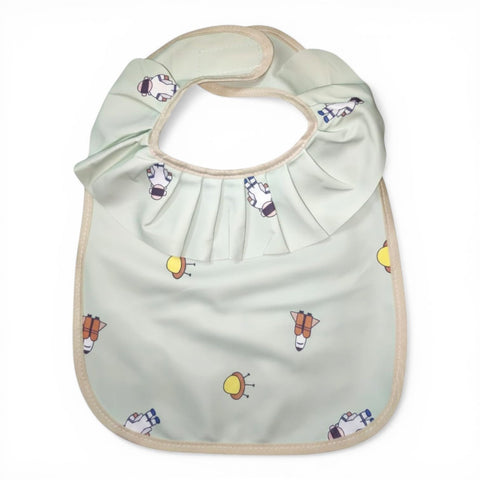 Catch Up Waterproof Baby Feeding Bib for Newborns and Infants, Cute Cartoon Design Baby Bib, Lightweight BPA Free Stain Resistant Bib, Easy Clean Toddler Food Catcher Bib for Daily Feeding