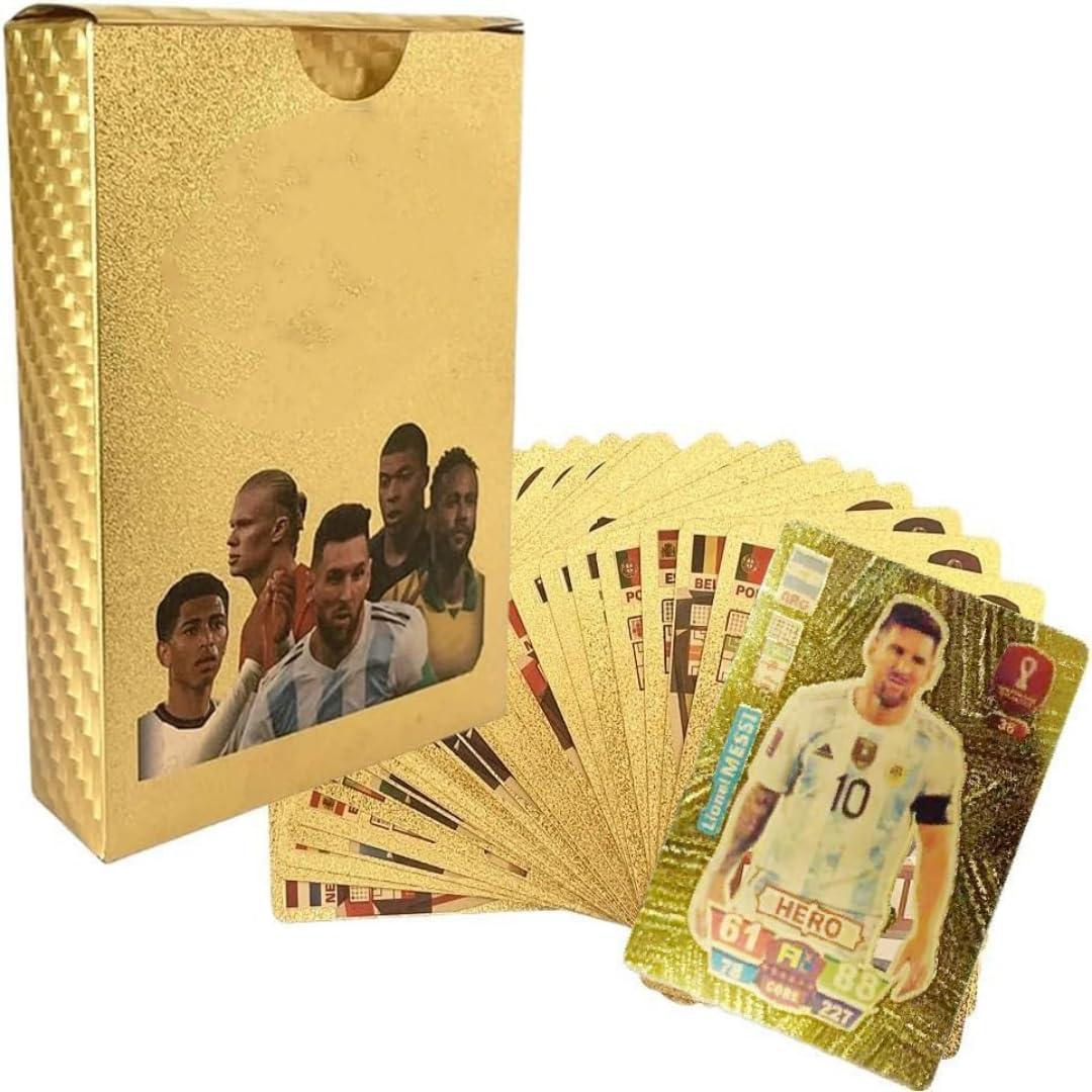 55 x Football Stars Gold Edition Adult Card Game Party Birthday Wedding