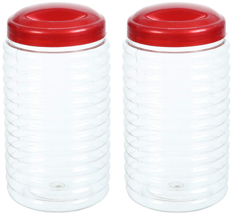 Lamsa Plast Spice Jar Set - 2 Pieces, Assorted Color