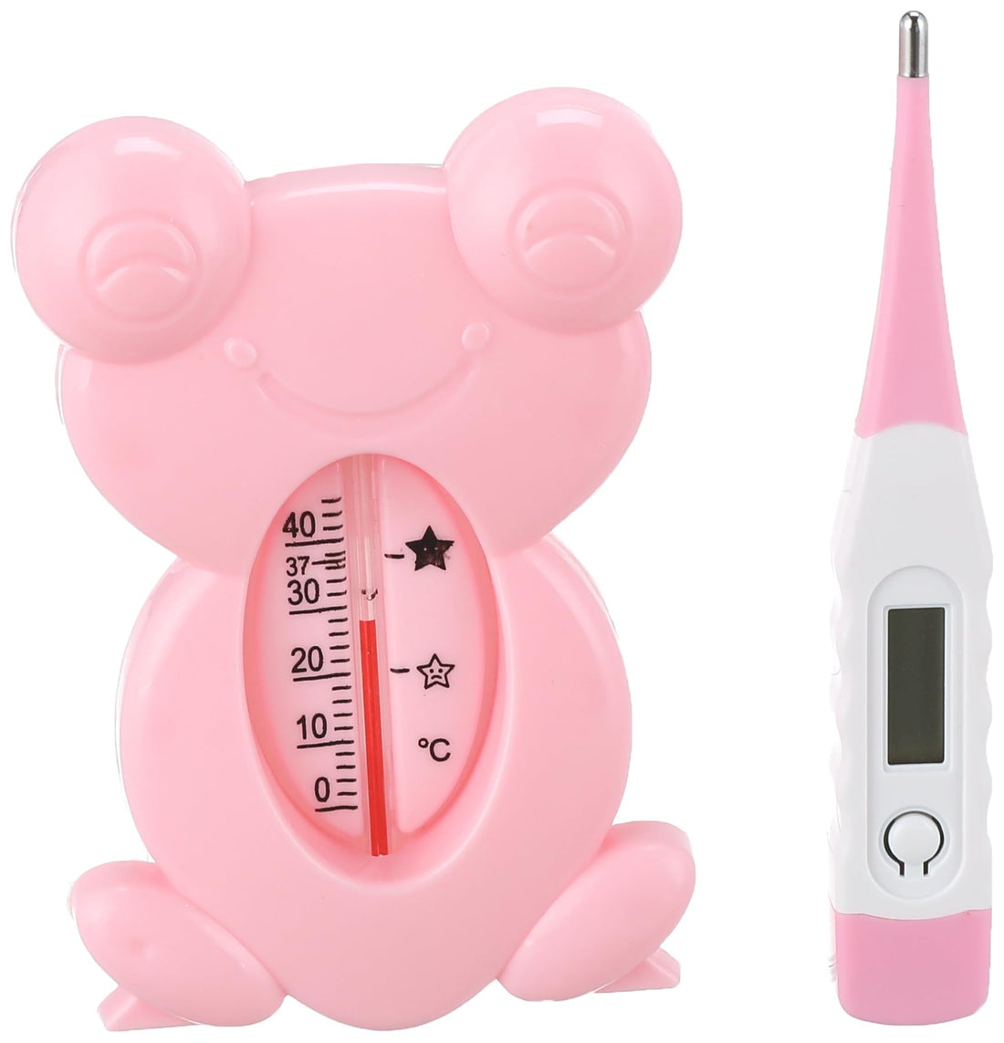 La Frutta Bath and Baby Digital Thermometer Set - pink