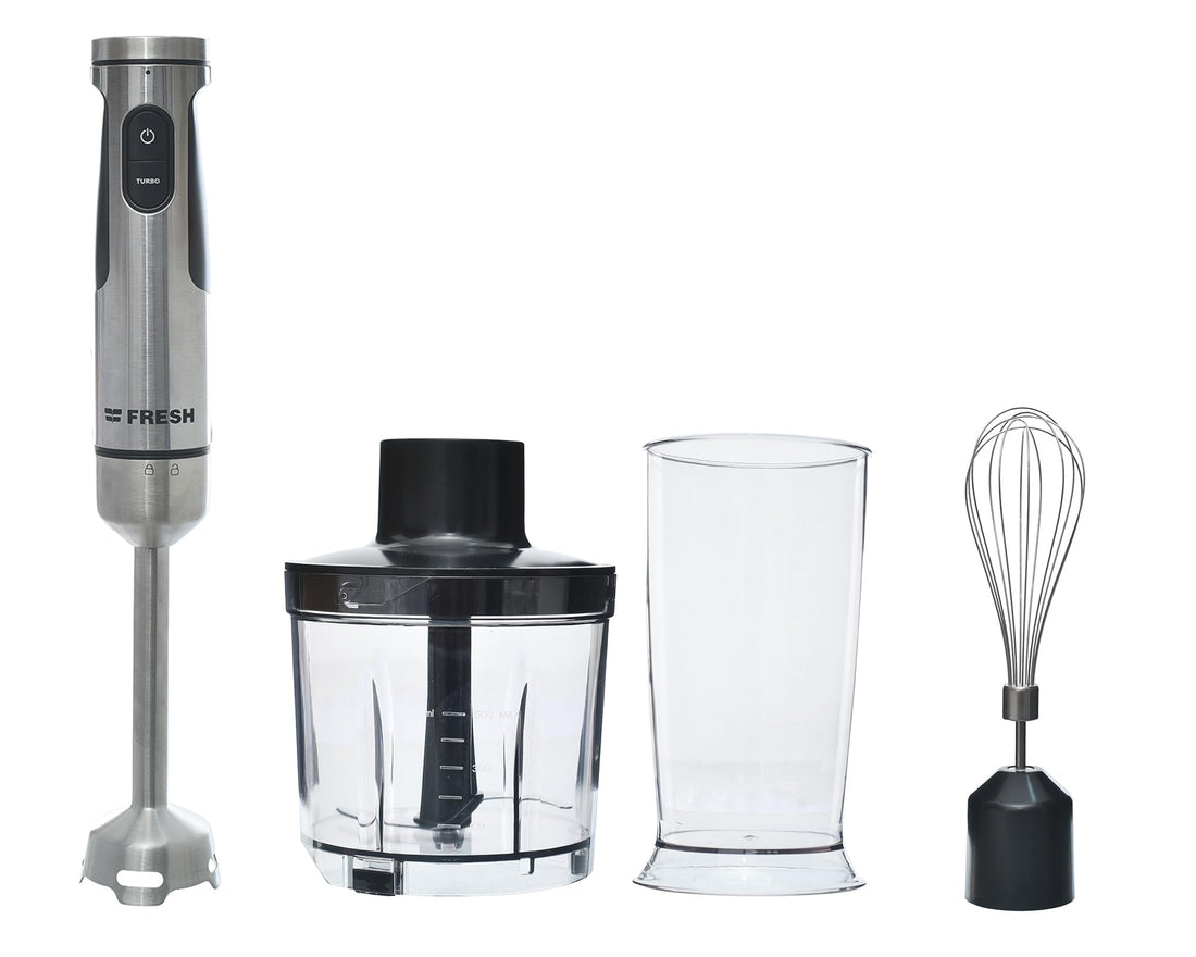 Fresh Hand Blender 1500 W with Chopper Black