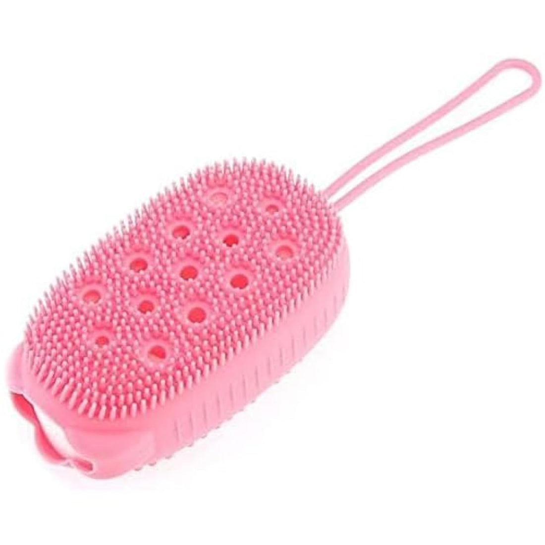 ECVV Silicone Body Scrubber Bath Brush for Women Men Kids Baby Massage Exfoliating Bath Body Brush Scrubber for Deep Cleaning Double-sided Shower Loofah - Assorted