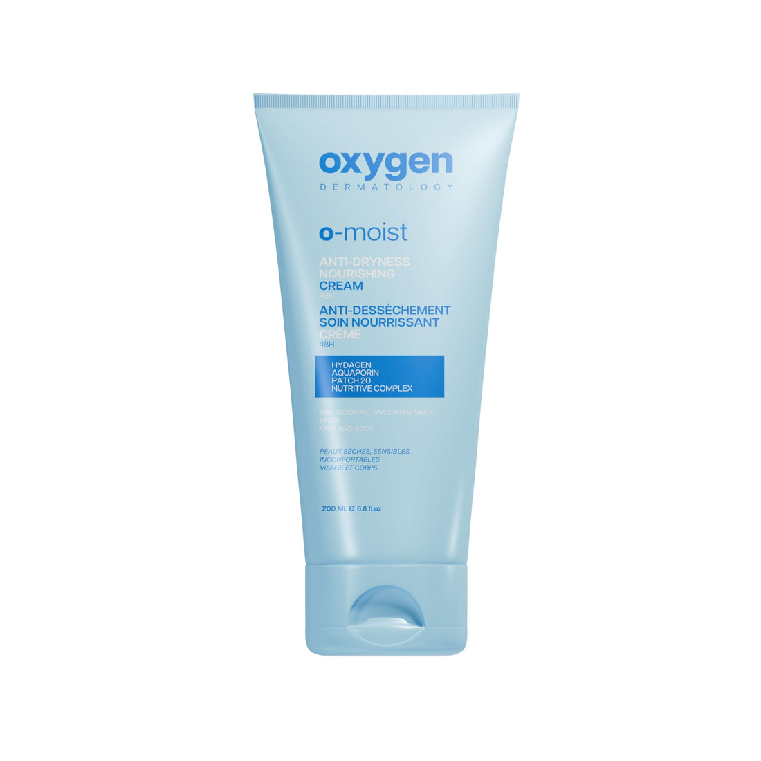 Oxygen O-Moist 48H Anti-Dryness Nourishing Cream 200 ml