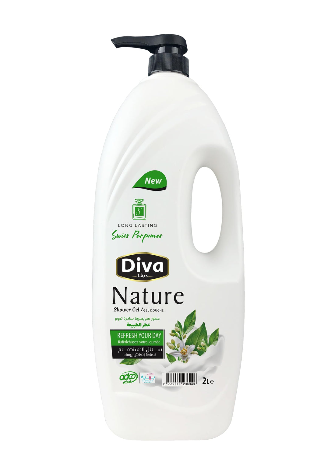 Diva Nature Shower Gel 2 Liter - Package May Vary
