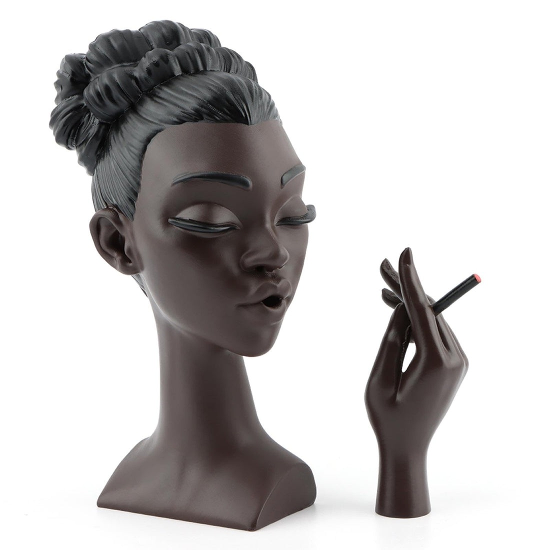 Headscents Incense Burner Black Woman, Solange-Headscents Incense Holder Black Women, Funny Elegant Face Head Incense Burner Incense Fountain Cool Room Stuff for Home Decor(Style A)