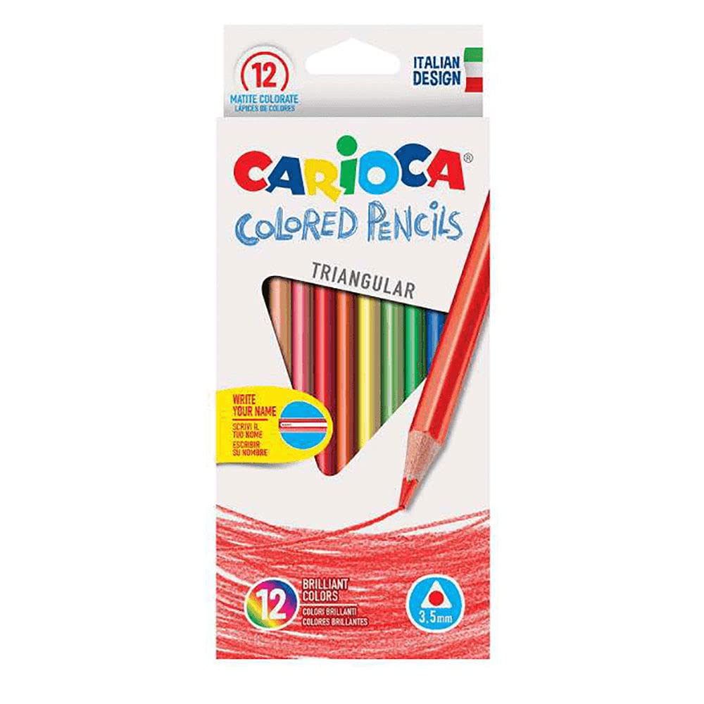 Carioca triangular colored pencil 12pcs