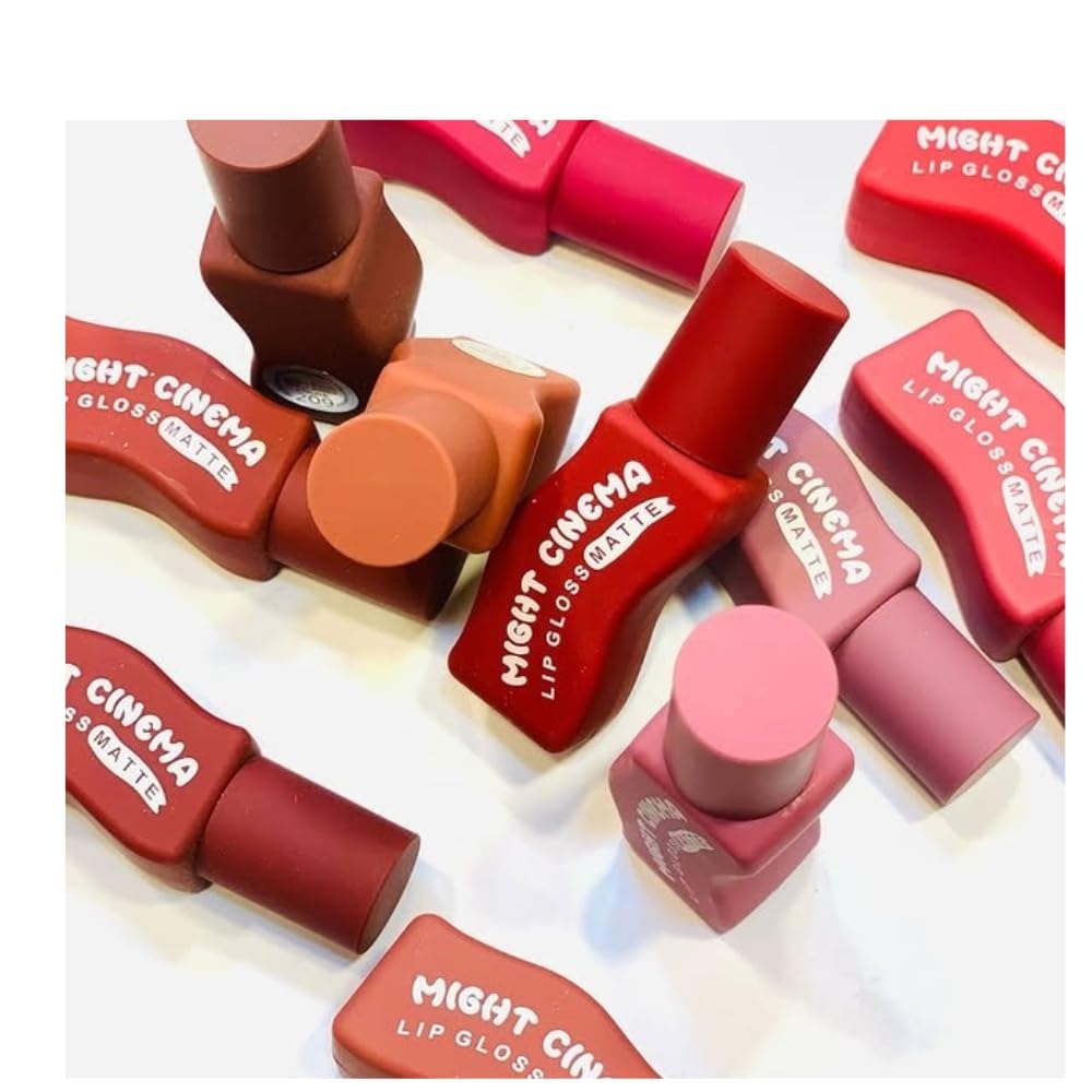 Colors Matte Liquid Lips golss Set,Super Stay Liquid Velvet Lipstick Non-stick Cup Waterproof Long Lasting Lip Gloss Set for Women (211, 1pc)