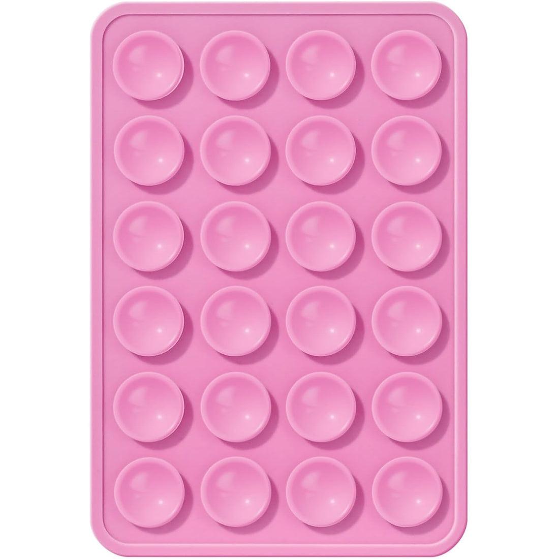 ELODEK Silicone Phone Sticky Grip, Suction Phone Case Mount for iPhone and Android, Hands-Free Sticky Cell Phone Grip, Mobile Fidget Mirror Holder for Selfies and Videos (Light Pink)