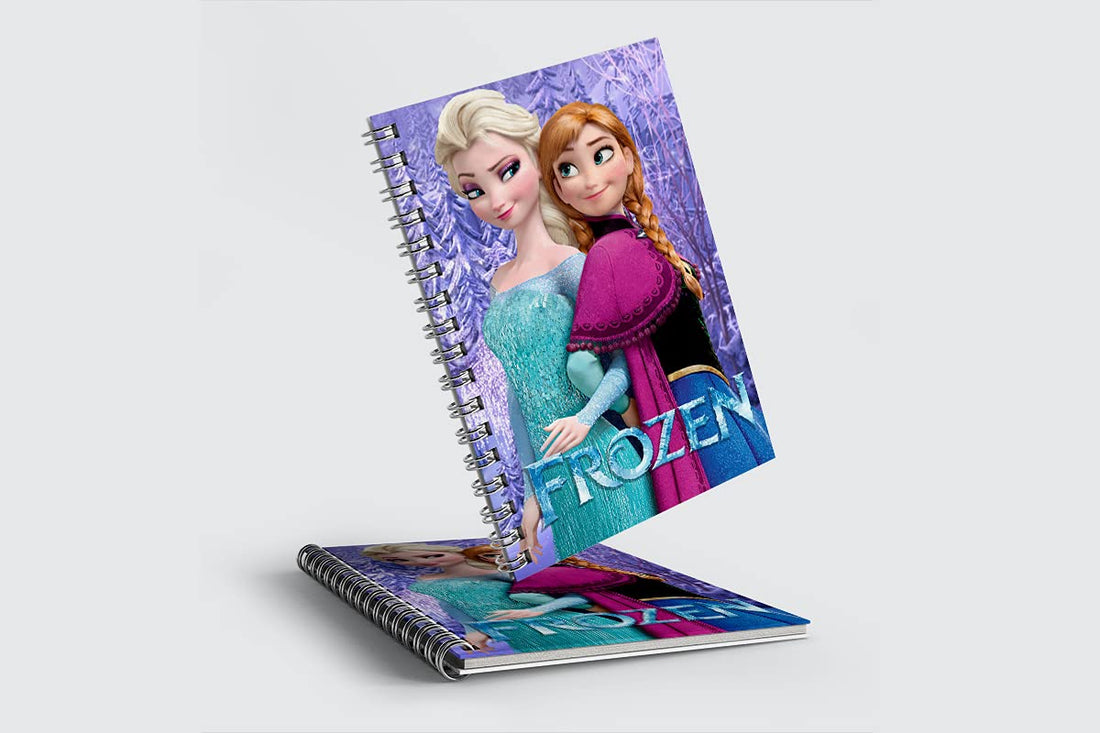 Forzen Note Book A5 - 50 Papers - Wooden Cover