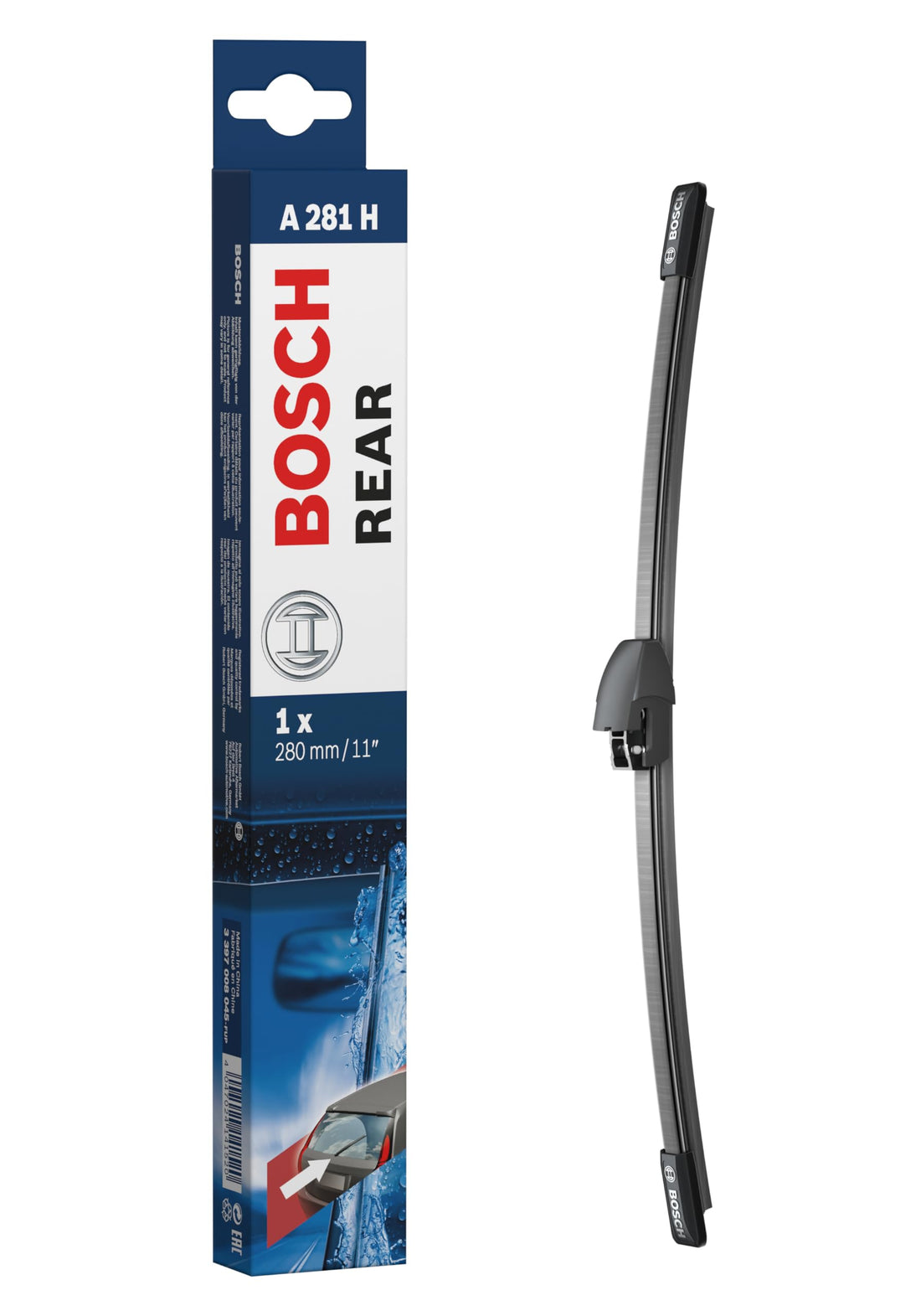 Bosch car Wiper Blade Rear A281H, Length: 280mm (11")