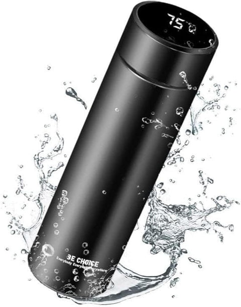 Flask smart temperature display baby kids water bottle insulated thermal digital thermo stainless steel vacuum drink flasks warmer hot & cold drink bottles coffee tea travel mug multicolor