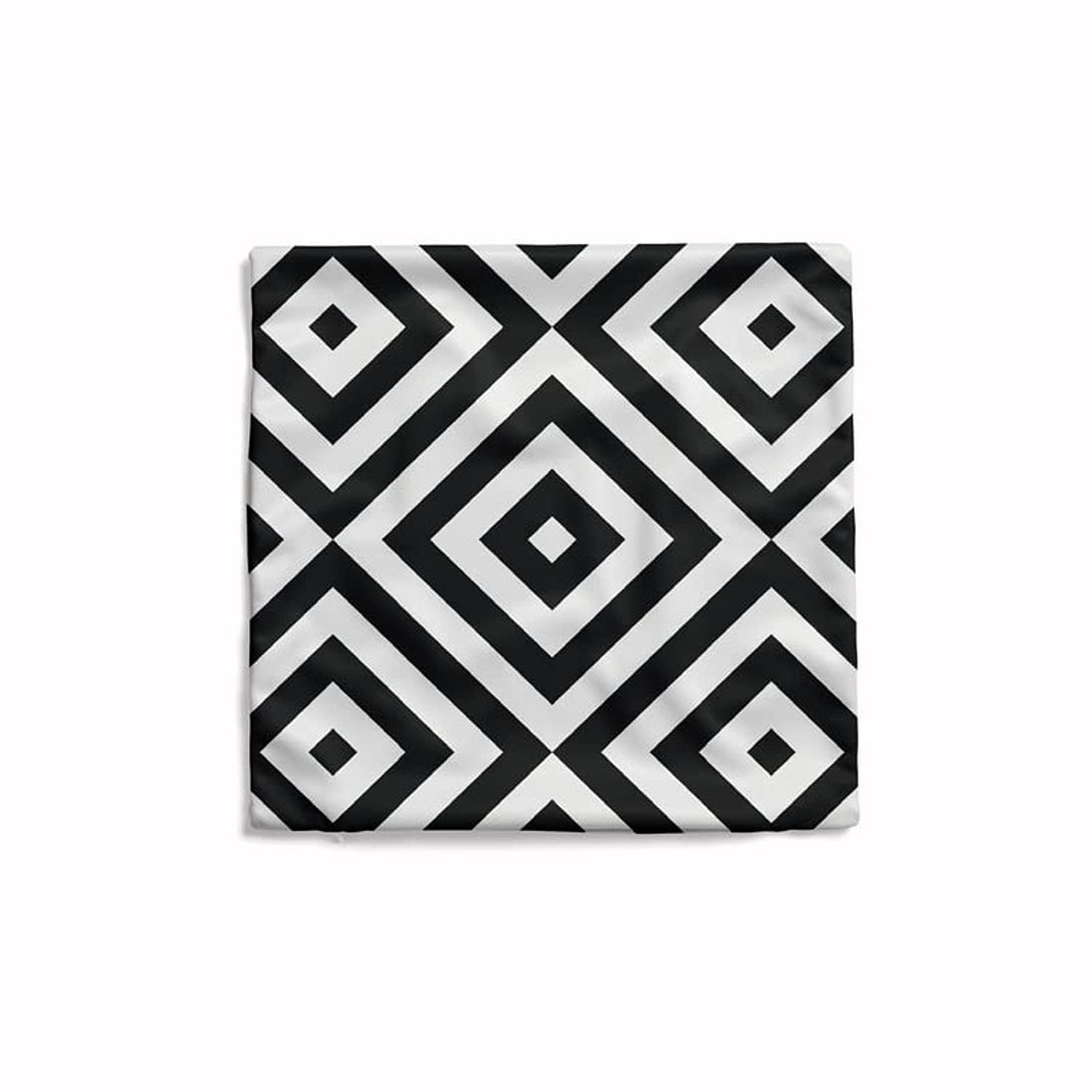 ART MOOD HOME Velvet Mono Cushion cover Black &White 40x40 CM