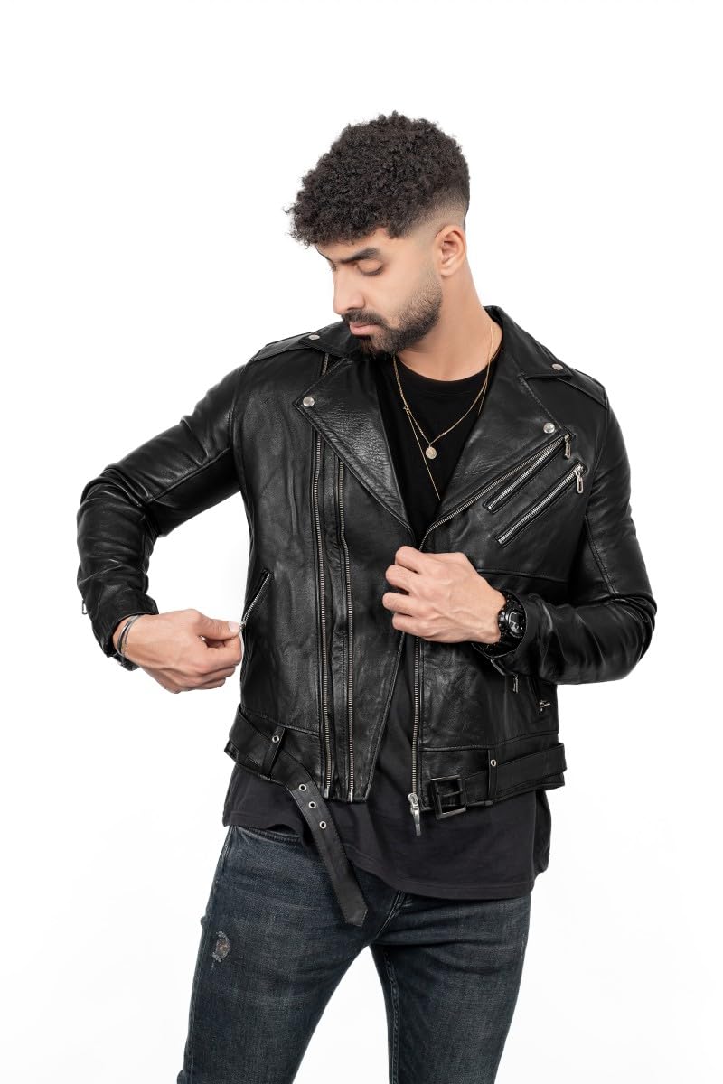 Genuine Leather Jacket Biker