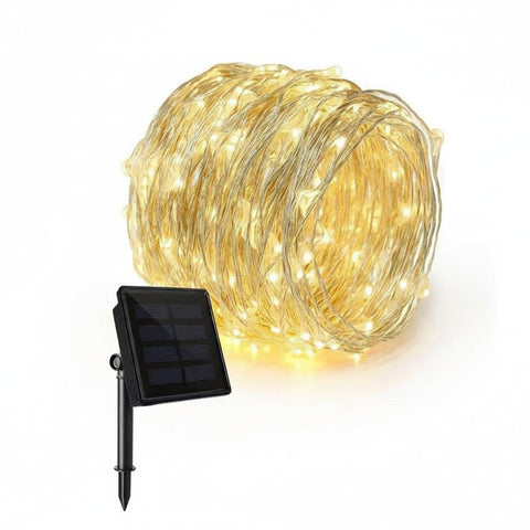 Syria LED Solar Panel Outdoor String Lights 8 Modes 3V (Patio-Garden-Gate-Yard-Wedding-Christmas) (20m)