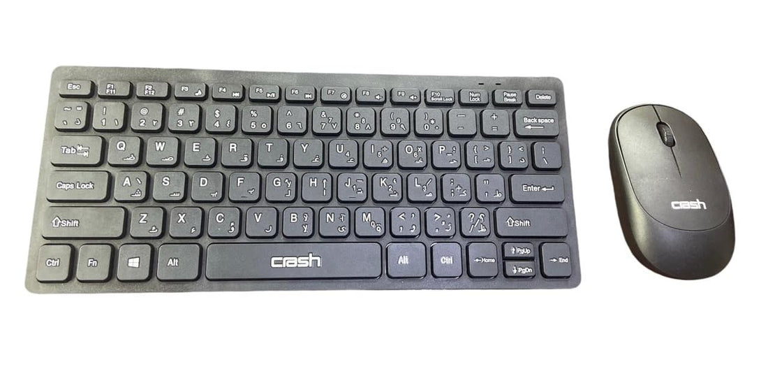 W100 Wireless Keyboard Mouse Combo Compact Wireless Keyboard and Mouse Set 4G Ultra-Thin Sleek Design for Windows, Computer, Desktop, PC