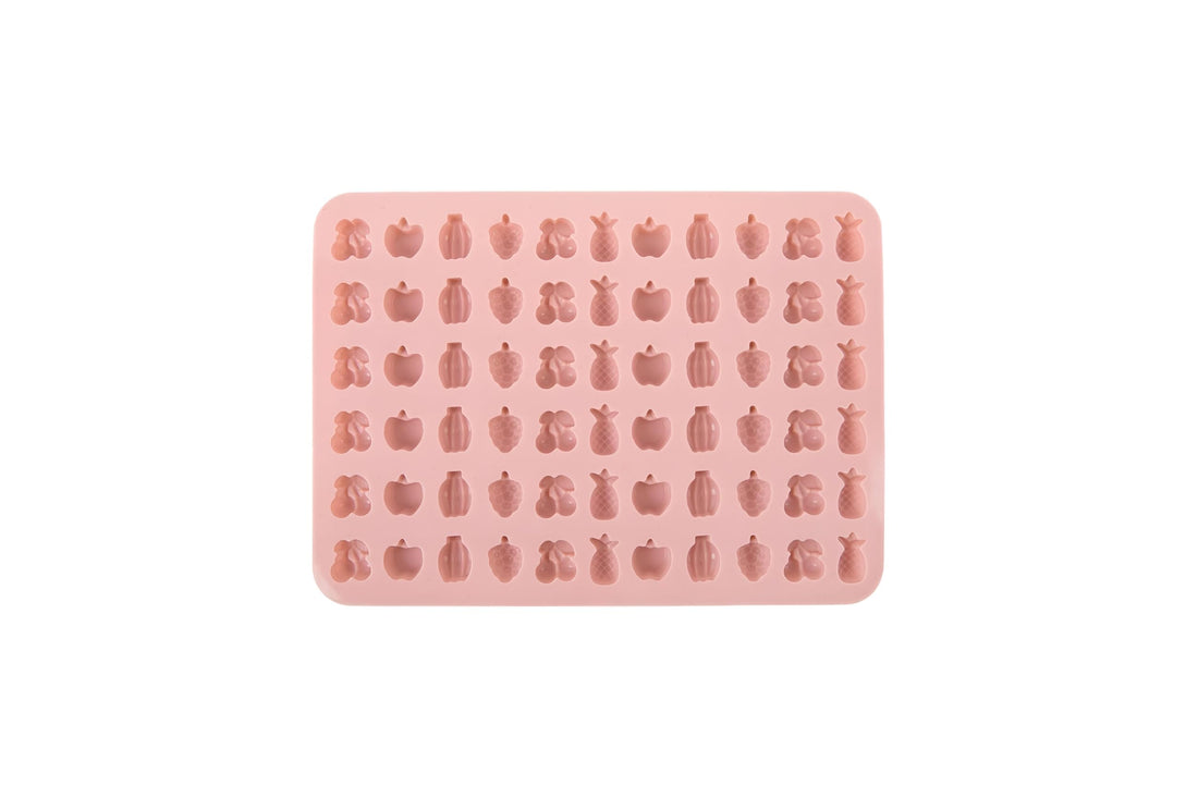 Candy Template - Non-Stick 56 Hole Silicone Tray for Creating Gummy Cola Treats with a Magical Touch Using Random Bright Color Designs (piece-1)