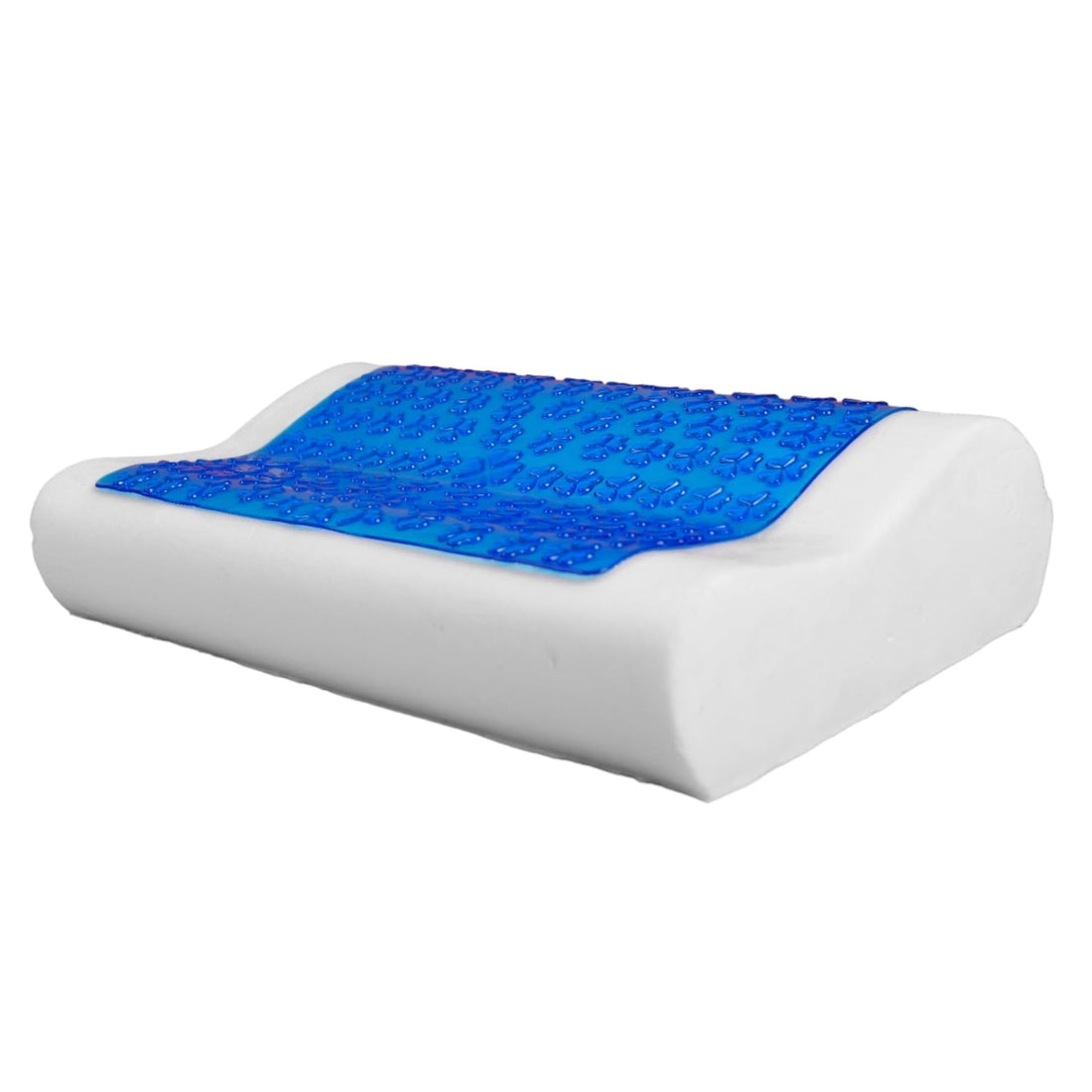HT Cooling Gel Memory Foam Pillow, Soft and Well-Supported Sleep Pillow for Your Body Comfort While Sleeping, 60 * 35, White