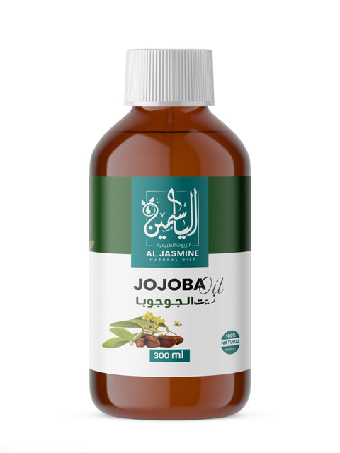 AL JASMINE NATURAL OILS Jojoba Versatile for All Skin Types | Restore Dry and Damaged Hair | Luxurious Hair Elasticity Restoration | Prevents Stretch Marks During Pregnancy (300 ml)