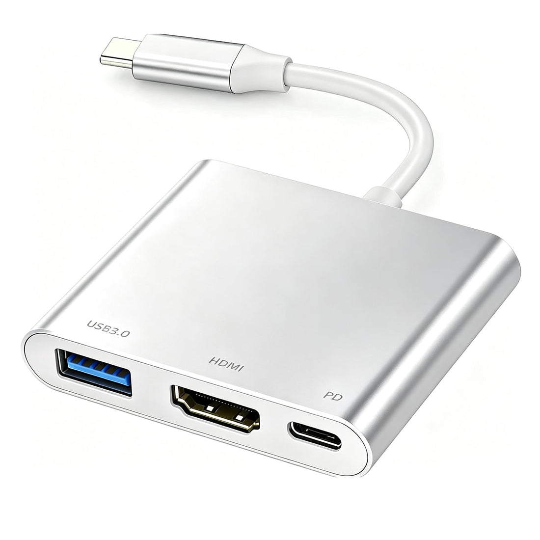 YMY USB-C to HDMI Adapter (Supports 4K/30Hz) 3 in 1 Type C Converter Cable for MacBook Pro 2017/2018, MacBook, Mac Pro, iMac, Chromebook, and Other USB 3.0 Type-C Devices