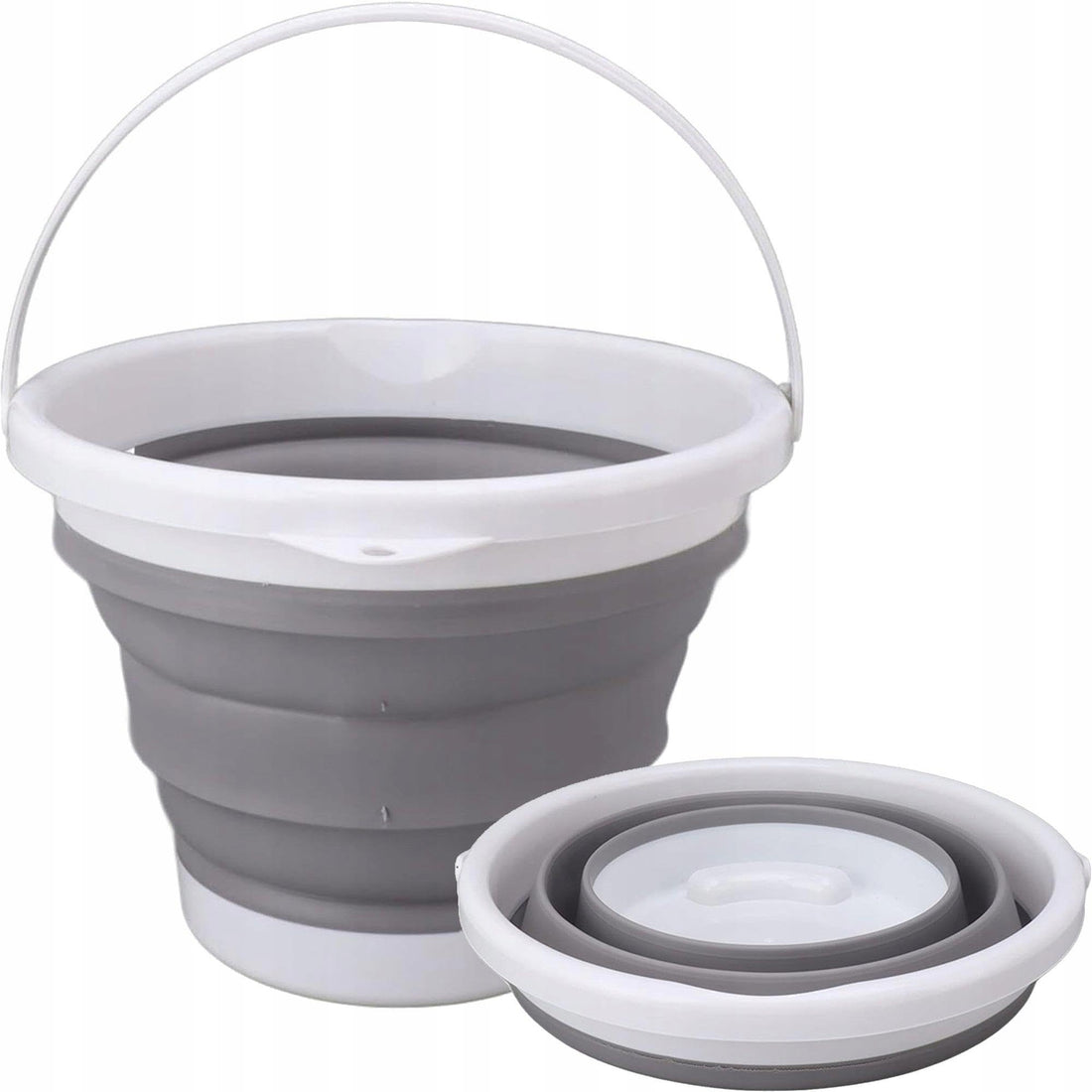 Home - Multi-purpose silicone bucket for household cleaning, camping outings, fishing uses and kitchen washing,