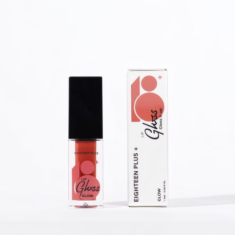 Lip Gloss Glow, 6ml, with Hyaluronic Acid, Lightweight Non-Sticky Moisturising Formula