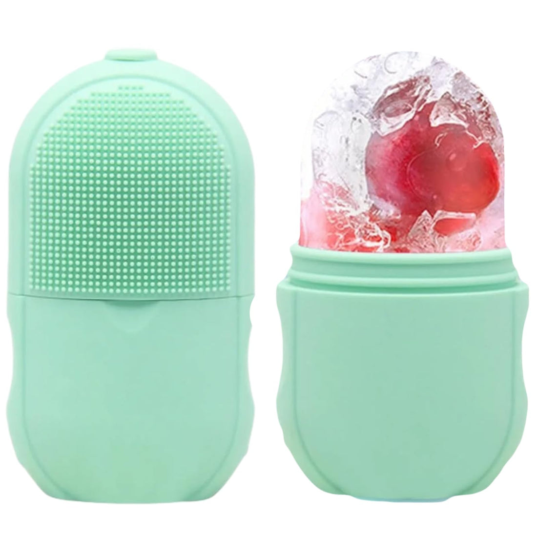 Ice Face Roller - Silicone Facial Cube, For Eyes & Neck Massage, Remove Dark Circles, Elevate Your Beauty Routine With The Ice Roller (Mint Green)