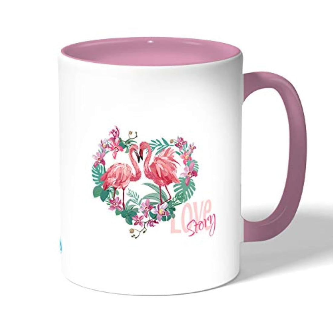 Couple love flamingo Coffee Mug by Decalac, Pink - 19093