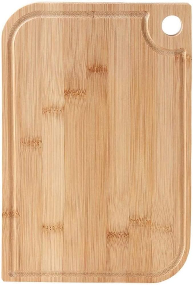 Heavy-Duty Bamboo Wood Cutting Board with Juice Groove. Thick, Durable Chopping Board for Kitchen, Serving Tray, and Charcuterie Board. Multipurpose for Meat, Cheese, and Vegetables (33x23cm)
