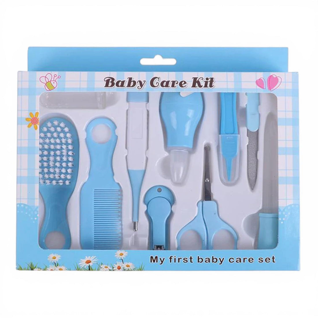 Catch Up 10 in 1 Baby Grooming Kit for Newborns – Complete Infant Care Set with Soft Hair Brush, Comb, Finger Toothbrush, Baby Nail Scissors, Clipper, Nail File and Tweezers