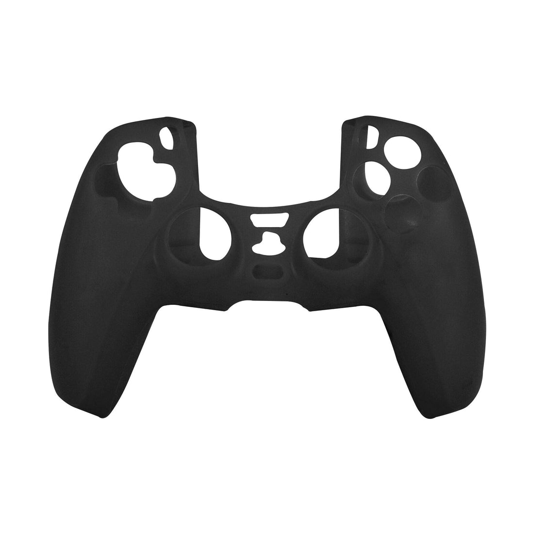 Hikfly PS5 Controller Skin, Silicone Cover for Sony PlayStation5 Controller Grip Skin Protector Faceplates Kits Video Games(1x Black cover with 4 x Thumb Grips Caps)
