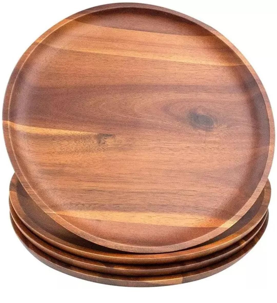 Hayah Wood - large flat plate - طبق مسطح كبير