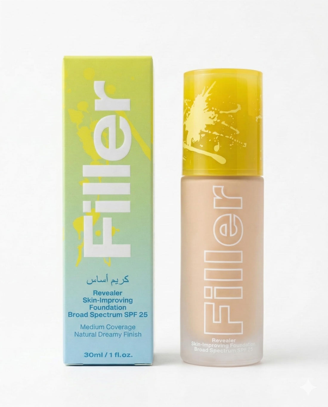 Rose Berry Filler Foundation with SPF 25, Natural Dreamy Finish, 30ml, Shade 01