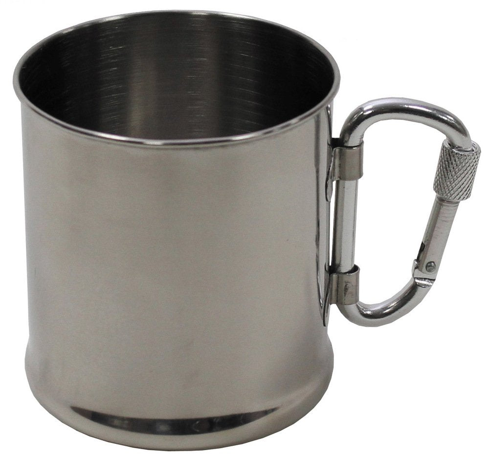 Max Fuchs Mug Stainless Steel Carabiner 220ml