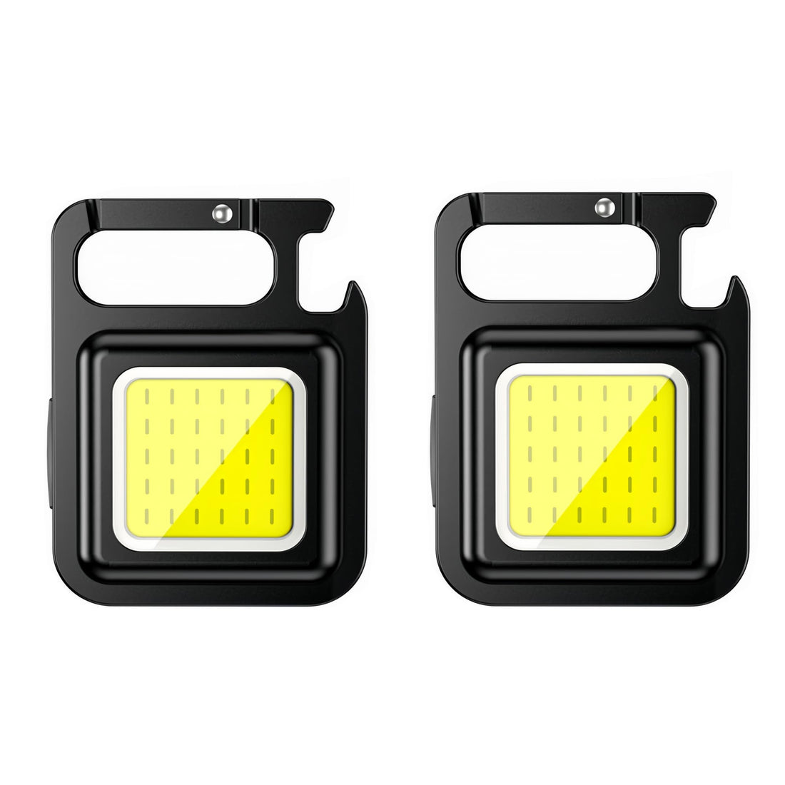 Mini LED Flashlight Keychain Light Multifunctional Portable COB Camping Flashlights USB Charging Work Lights Fishing Lanternaï¼ˆ2 Packï¼‰