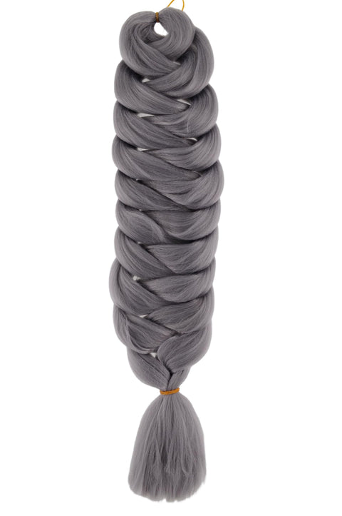 Jumbo Braiding Hair Extensions, Colourful Synthetic Hair, Heat Resistant Hair, for DIY, Crochet Box Braids, Ombre Purple 160 g/pc, 60 cm -NO-A38