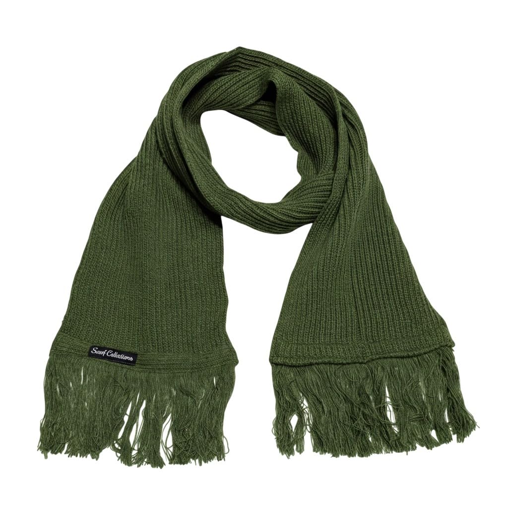 Solid Tricot Winter Scarf/Shawl/Wrap/Keffiyeh/Headscarf/Blanket For Men & Women - One Size 20x160cm
