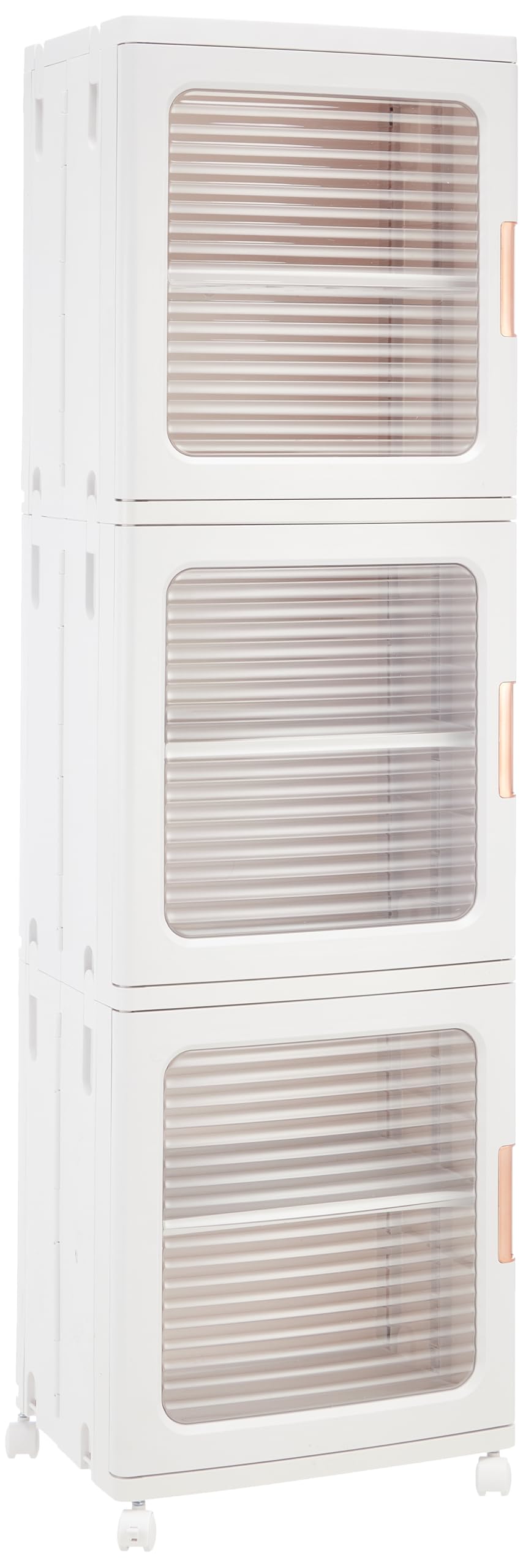 Home Care XX-1970 3-Tier Smart Trolley Sleek Plastic Mobile Organizer, Pack of 1 - White Plastic