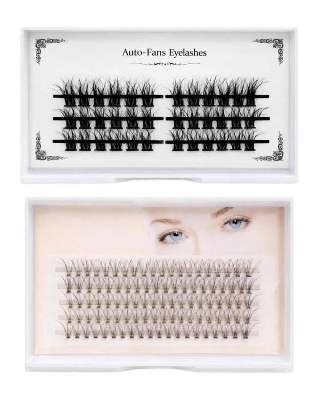 Eyelash Extensions Set One by One LC 123 Classic Individual Lashes & Curly A Light Volume Lashes, Soft Lightweight Natural Curly Lash Extensions for Salon and Home Use