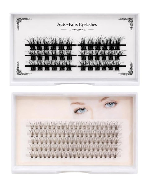 Eyelash Extensions Set One by One LC 123 Classic Individual Lashes & Curly A Light Volume Lashes, Soft Lightweight Natural Curly Lash Extensions for Salon and Home Use