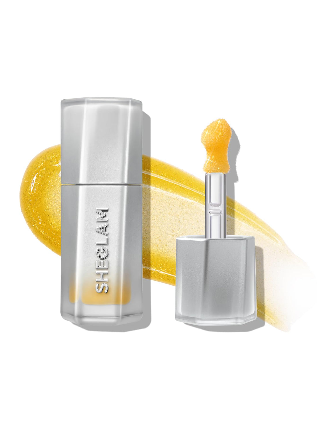 SHEGLAM Glass Lock Air Gloss High Shine Finish Moisturizing Lip Gloss Mirror Like No Transfer - Bananas Foster