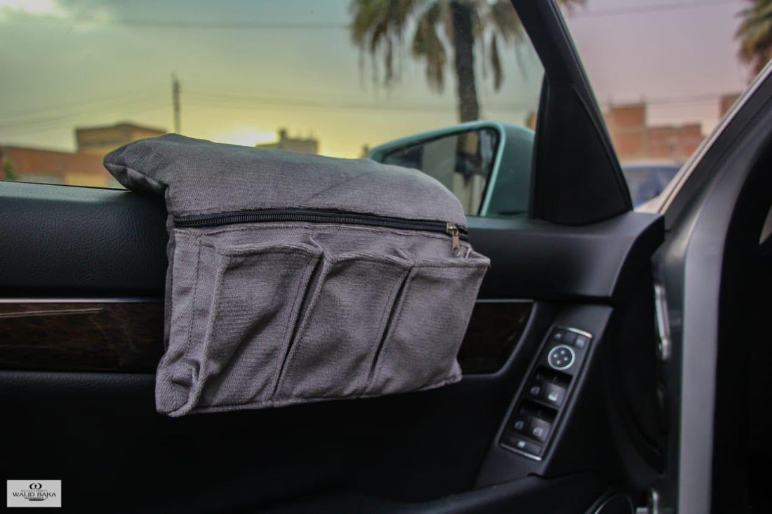 Egypt Antiques Car Door Organizer (2 Pockets) Gray
