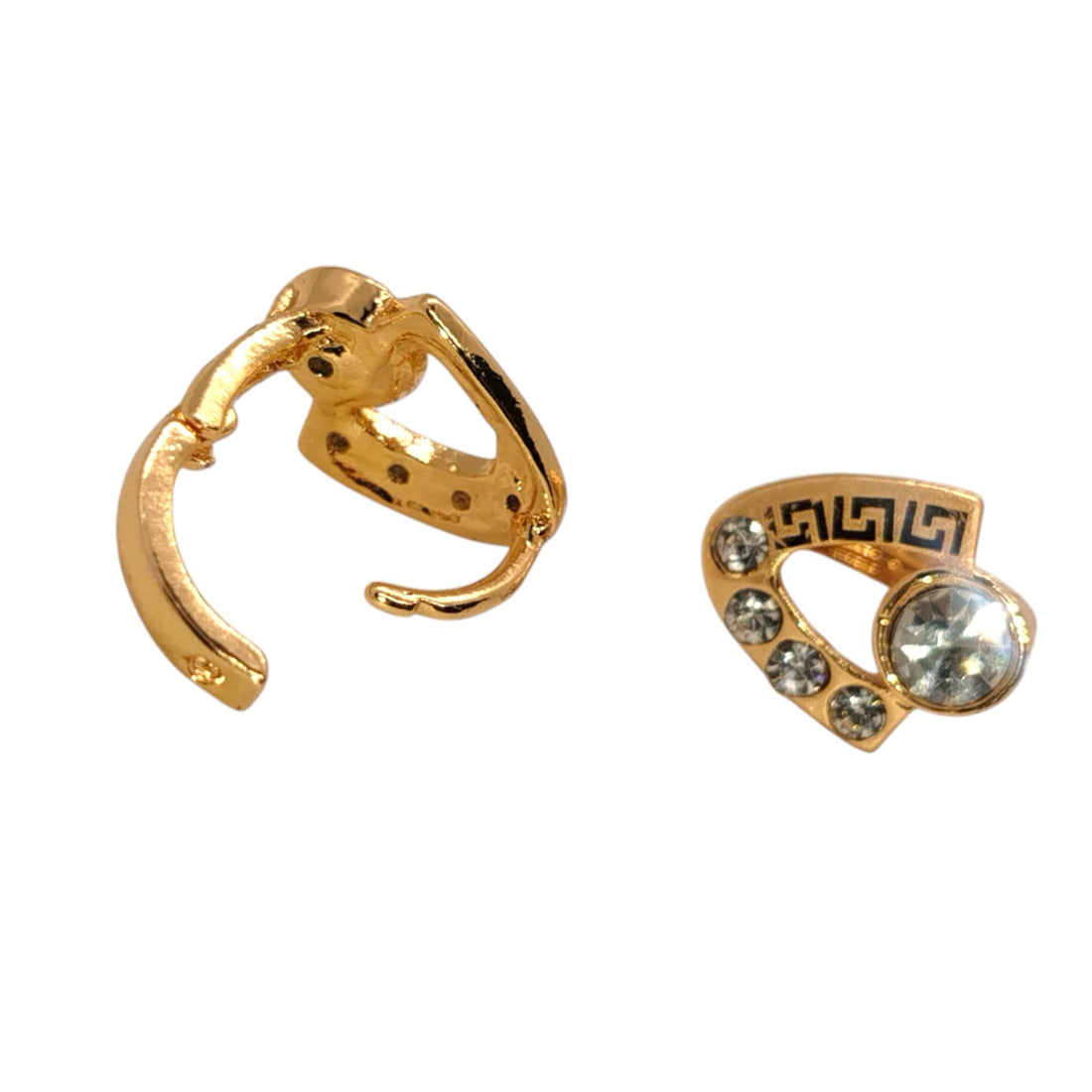 Gold Tikka Earrings Chinese Gold - Elegant Design and Suitable for Occasions and Evening - High Quality - Fashion and Durable Design - GOLD40