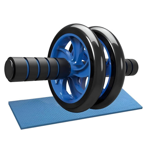 Abdominal Exercise Wheel - Transform your fitness routine with this compact, easy-to-assemble equipment that helps you calmly sculpt your abs at home, with knee mat for support.