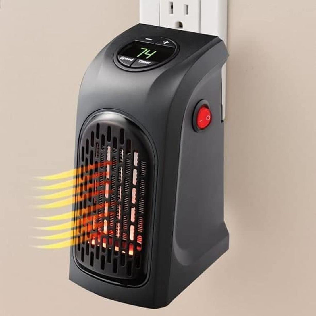 Electric Mini Handy Heater Plug- Remote Control -in Wall (400w)