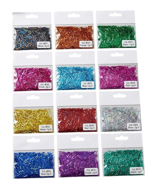 12 SHEET Ultra Fine Glitter Powder, Festival Sequins for Crafts Gold Glitter Powder for Cosmetic Decorations for Nails Art Face Card Making Crafts (MIX COLOR)